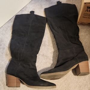 Black Suede Women's Boots